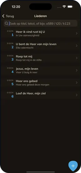 Het beginscherm van Revigo, dat zonder account werkt.